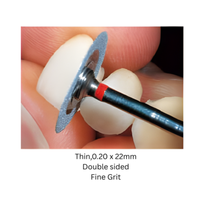 [B&D] Diamond Disc-Thin/ 0.20 x 22mm/ Double sided/ Fine