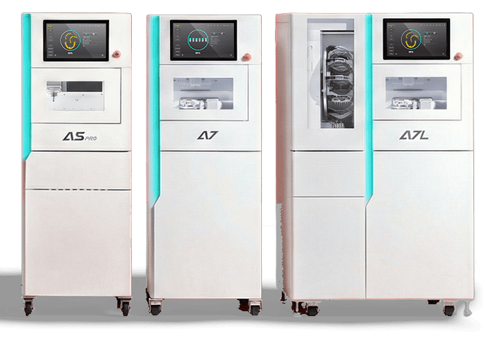 ARUM A-series A5 PRO, A7 and A7L dental milling machines